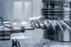 Automated machinery operating in a clean, representing the technological edge of manufacturing reshoring.